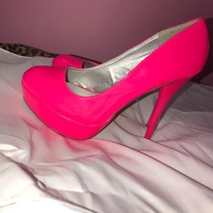 Hot pink heels